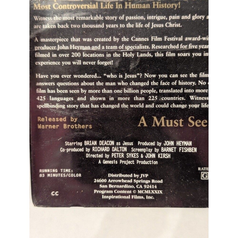 NEW SEALED Jesus Film VHS (1979) Brian Deacon + Jesus Storybook Bible HC Bundle - Picture 8 of 10